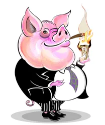 Sparschwein - allegorische Illustration